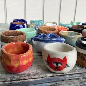Small Pottery Planter - MYSTERY BOX One (1) single mini pot - Succulent Pot Handmade - Cute Little Ceramic Cactus Planters - Baby Cactus